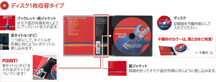 コクヨ CD/DVD用ソフトケース＜MEDIA PASS＞1枚収容 100枚 黒 EDC-CME1