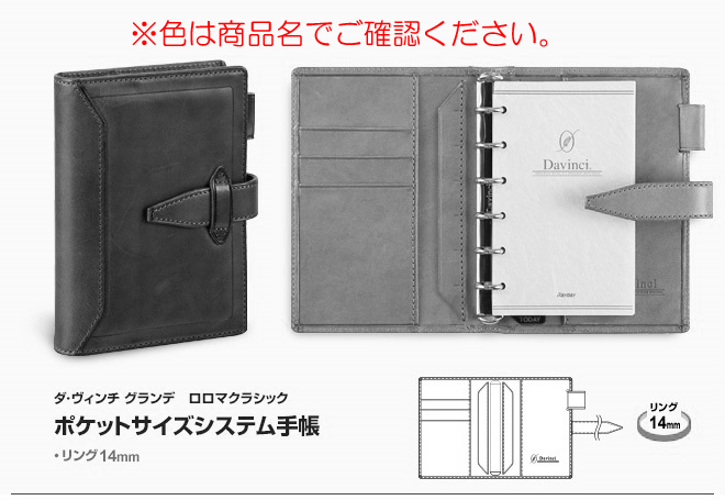 レイメイ藤井 ダ・ヴィンチ グランデ ポケットサイズ システム手帳