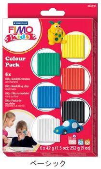 ステッドラー-CLAY-FIMO-オーブンクレイ-フィモ-キッズ-マテリアルパック6色セット＜ベーシック＞-8032-01 | 1 | ブング・ステーション