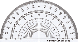 ステッドラー-半円分度器-12cm-968-51-12 | 1 | ブング・ステーション