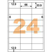 ヒサゴ-光沢紙ラベル-A4-24面-四辺余白-10シート入り--5セット--CJK3008S | 2 | ブング・ステーション