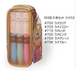 サクラクレパス-エスピエ-デコレーションペン-中字-6色セット-EK6B | 1 | ブング・ステーション