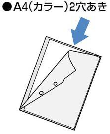 コクヨ-カラークリヤーホルダー2穴あき・カラー-A4--同色5枚セット--フ-750B-青 | 2 | ブング・ステーション