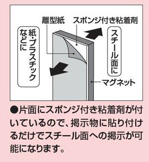 コクヨ-強力マグネットプレート-片面粘着剤付き-30×100×3-0mm厚-6枚入-マク-S381 | 2 | ブング・ステーション