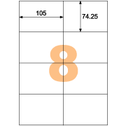 ヒサゴ-A4タックシール-8面-余白なし-20シート入り--5セット--OP3026N | 2 | ブング・ステーション