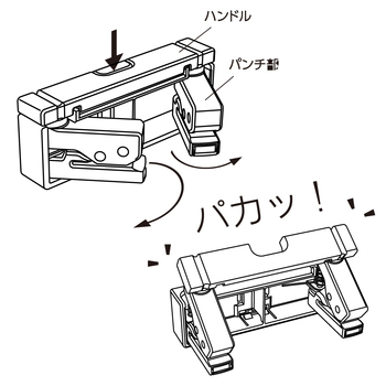 LIHITLAB--コンパクトパンチ-P-1040-8-青 | 3 | ブング・ステーション