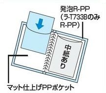 コクヨ-クリヤーブック-ウェーブカット・替紙式--A5縦-15枚-最大50枚--ラ-T722B-青 | 2 | ブング・ステーション