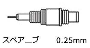 ロットリング-イソグラフ製図ペン用スペアニブ-0-25mm-S0-218-170 | 1 | ブング・ステーション