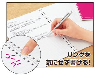 コクヨ-ソフトリングノート-B罫（ドット入り）-3号50枚-A5-ス-SV331BT-LB-ライトブルー | 2 | ブング・ステーション