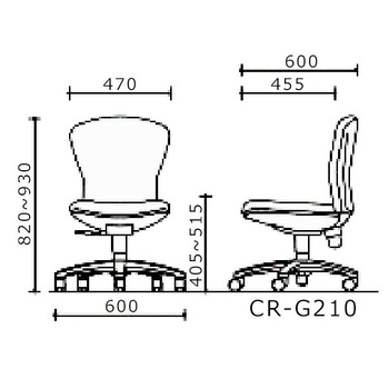 コクヨ-オフィスチェアー-レグノ2-スタンダードタイプ-ローバック-肘なし-エコPVCレザー張地-CR-G210F4VZN64-ミディアムマリン | 3 | ブング・ステーション