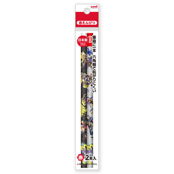 三菱鉛筆-スプラトゥーンS3＜Splatoon3＞-赤えんぴつ-2本入り-K881STS32P | 1 | ブング・ステーション
