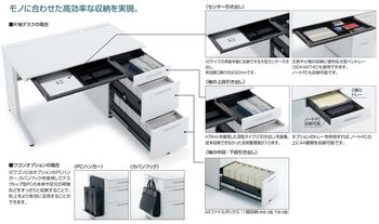 コクヨ-iSデスクシステム-両袖デスク-A4タイプ-W1400D700-SD-ISN147CAAS-天板色：MT1／ナチュラルオーク | 11 | ブング・ステーション