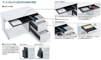 コクヨ-iSデスクシステム-両袖デスク-A4B4タイプ-W1400D750-SD-ISN1475CABS-天板色：MT1／ナチュラルオーク | 11 | ブング・ステーション