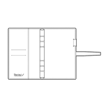 レイメイ藤井-システム手帳-ダ・ヴィンチ-2025年日付入-聖書サイズ-リング15mm-25DB21B-B／ブラック | 3 | ブング・ステーション