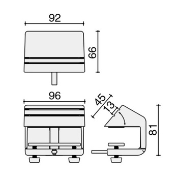 コクヨ-クランプ式電源コンセント-Energy-Line＜エナジーライン＞-ライン形状-APP-04H200--SAW1／ホワイト | 5 | ブング・ステーション