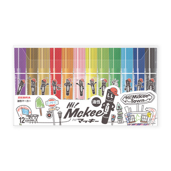 ゼブラ-油性マーカー-ハイマッキー-太・細--Hi！Mckee-12色セット-限定-MC12C-25HM | 1 | ブング・ステーション