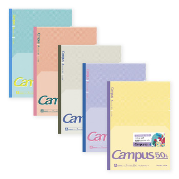 コクヨ-キャンパス-フラットノート-セミB5-30枚-A罫-campus50周年記念-限定-ノ-FL3CAT-L1-LB--LB／ライトブルー | 1 | ブング・ステーション