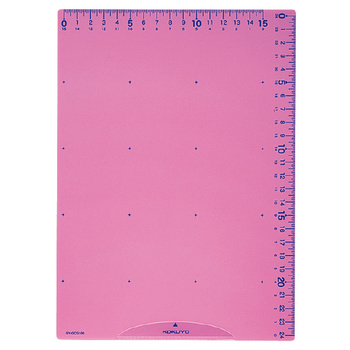 コクヨ-下敷き-まなびすと-B5-定規機能-簡易クリップ付-GY-GCG100P-ピンク | 1 | ブング・ステーション