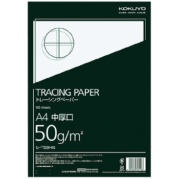 コクヨ-高級ナチュラルトレーシングペーパー-中厚口-A4-100枚入-セ-T59HN | 1 | ブング・ステーション