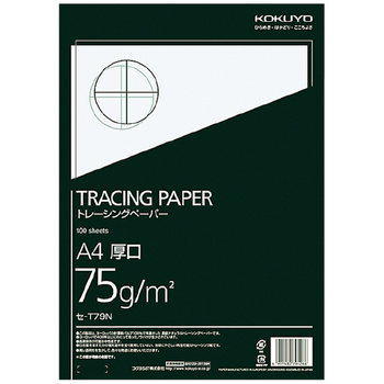 コクヨ-高級ナチュラルトレーシングペーパー-厚口-無地-A4-100枚入-セ-T79 | 1 | ブング・ステーション