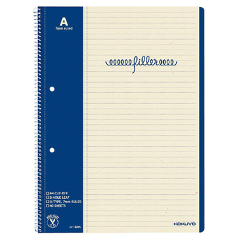 コクヨ-フィラーノート-1号40枚-A罫マージン罫-A4--5冊セット--ス-15AN | 1 | ブング・ステーション