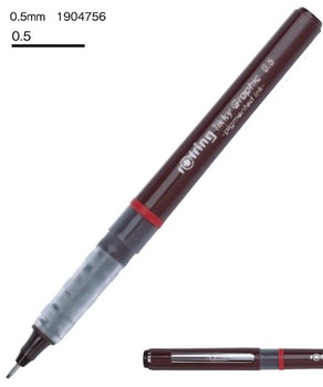 ロットリング-ティッキー-グラフィック-ファイバーチップペン-0-5mm-（12本セット）-1904756 | 1 | ブング・ステーション