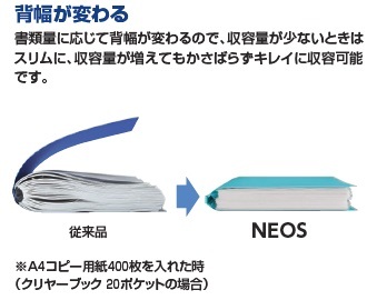 コクヨ-クリヤーブック＜NEOS＞-固定式--A4縦-20ポケット-ラ-NE20G-ライトオリーブ | 2 | ブング・ステーション
