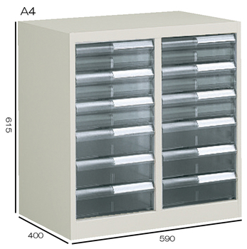 コクヨ-書類整理庫-A4縦型-2列深型6段-W590H615-S-A122F1N | 1 | ブング・ステーション
