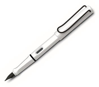 LAMY-サファリ-万年筆-ホワイト-ブラッククリップ-safari-white-black-clip-L19WTB-EF | 1 | ブング・ステーション