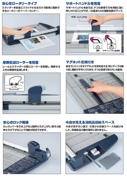 コクヨ-ペーパーカッター-ロータリー式-A4-60枚切り-チタン加工刃-DN-TR603 | 3 | ブング・ステーション