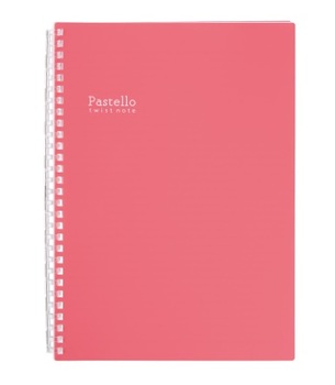 LIHITLAB--ツイストノート-B罫-セミB5-30枚-＜Pastello＞-N-1908-2-ルージュ | 1 | ブング・ステーション