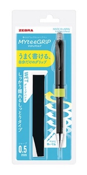 ゼブラ-マイティグリップ-シャープペンシル-WETタイプ-0-5mm-本体セット-P-MA77-S-BK-ブラック | 1 | ブング・ステーション