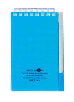 LIHITLAB--ツイストノート-with-ペン-方眼罫-メモサイズ-40枚-N-1662-8-青 | 1 | ブング・ステーション