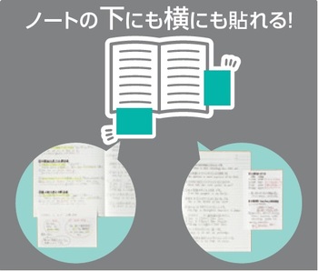 コクヨ-キャンパス--まとめがはかどるノートふせん-5mm方眼罫-両面タイプ・大-20枚-メ-NT150S5 | 4 | ブング・ステーション