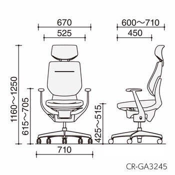 コクヨ-オフィスチェア-ing（イング）クッションタイプ-ヘッドレスト付きタイプ-アルミポリッシュ脚-アルミ肘-ホワイトシェル-G4Q4-ライトオリーブ-CR-GA3245E1G4Q4 | 9 | ブング・ステーション