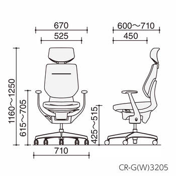 コクヨ-オフィスチェア-ing（イング）クッションタイプ-ヘッドレスト付きタイプ-ブラック樹脂脚-T型肘-ブラックシェル-G4B6-ブラック-CR-G3205E6G4B6 | 7 | ブング・ステーション