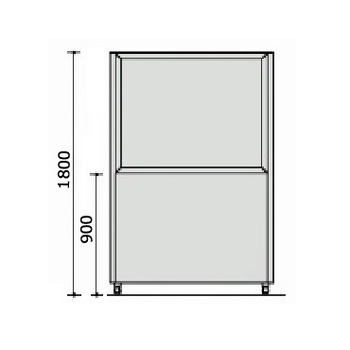 コクヨ-パネルスクリーン-Sシリーズ-上面ガラスパネル-1連-W1230H1800-ホワイトグレー-SN-SG181HSNE1 | 4 | ブング・ステーション