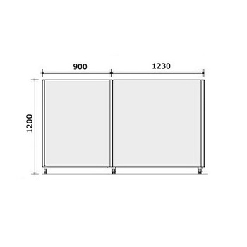 コクヨ-パネルスクリーン-Sシリーズ-全面パネル-2連-W-900-1230-H1200-ホワイトブルー-SN-SP122HSNT1 | 4 | ブング・ステーション