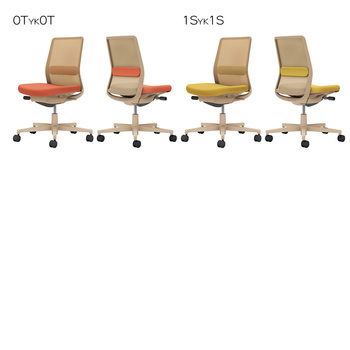 コクヨ-オフィスチェア-Monet＜モネット＞-背メッシュ-座色選択-背色ベージュ-肘なし-ランバーサポート付き-ベージュ脚-Q4YKQ4-ライトオリーブ-C03-Z102--ZQ4YKQ41 | 7 | ブング・ステーション