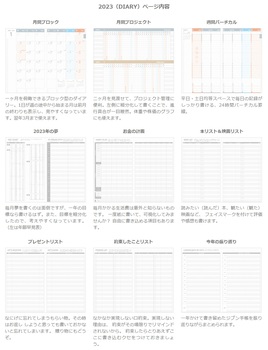 コクヨ-ジブン手帳mini2023-ファーストキット--＜スタンダードカバータイプ＞-B6スリム-ピンク-ニ-JFM1P-23 | 3 | ブング・ステーション
