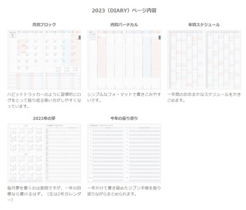 コクヨ-ジブン手帳Lite-mini-2023-B6スリム-ベージュ-ニ-JLM1LS-23 | 2 | ブング・ステーション
