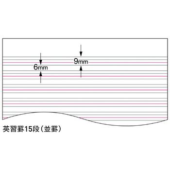 コクヨ-キャンパス-ソフトリングノート-英習帳-6号セミB5-15段-並罫-40枚-ス-S810F15 | 2 | ブング・ステーション