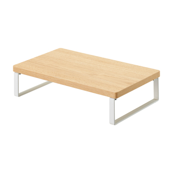 LIHITLAB--机上台-幅340mm-ロータイプ-MDF-スリム-A-8004-35--35／ナチュラル | 1 | ブング・ステーション