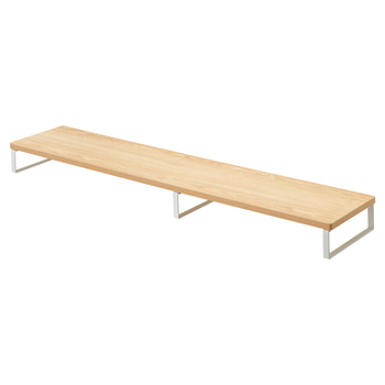 LIHITLAB--机上台-幅1000mm-ロータイプ-MDF-スリム-A-8005-35--35／ナチュラル | 1 | ブング・ステーション