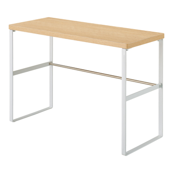 LIHITLAB--机上台-幅500mm-トールタイプ-MDF-スリム-A-8006-35--35／ナチュラル | 1 | ブング・ステーション