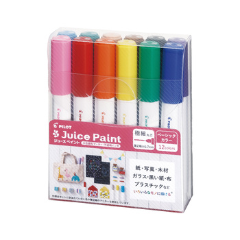 パイロット-水性マーカー-ジュースペイント-12色セット-極細丸芯0-7mm-SJP-240EF-12C | 1 | ブング・ステーション