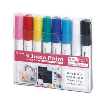 パイロット-水性マーカー-ジュースペイント-8色セット-極細丸芯0-7mm-SJP-160EF-8C | 1 | ブング・ステーション