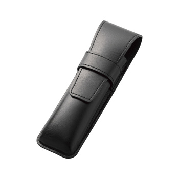 パイロット-ペンケース-太軸筆記具用-革製-シース2本差-ブラック-LSF01-400-B | 1 | ブング・ステーション