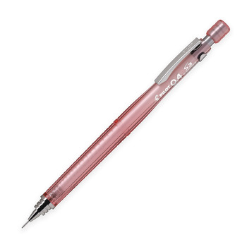 パイロット-シャープペンシル-エススリー-0-4mm-HPS-30R-TCP4-透明コーラルピンク | 1 | ブング・ステーション
