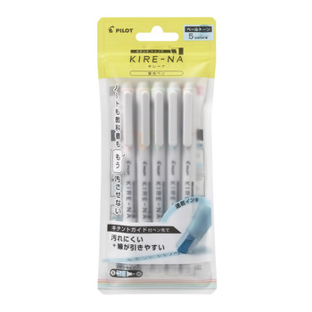 パイロット-蛍光ペン-キレーナ-ペールトーンカラー-5色セット-細字0-5mm-太字3-3mm-SKIW-1-5C2 | 1 | ブング・ステーション